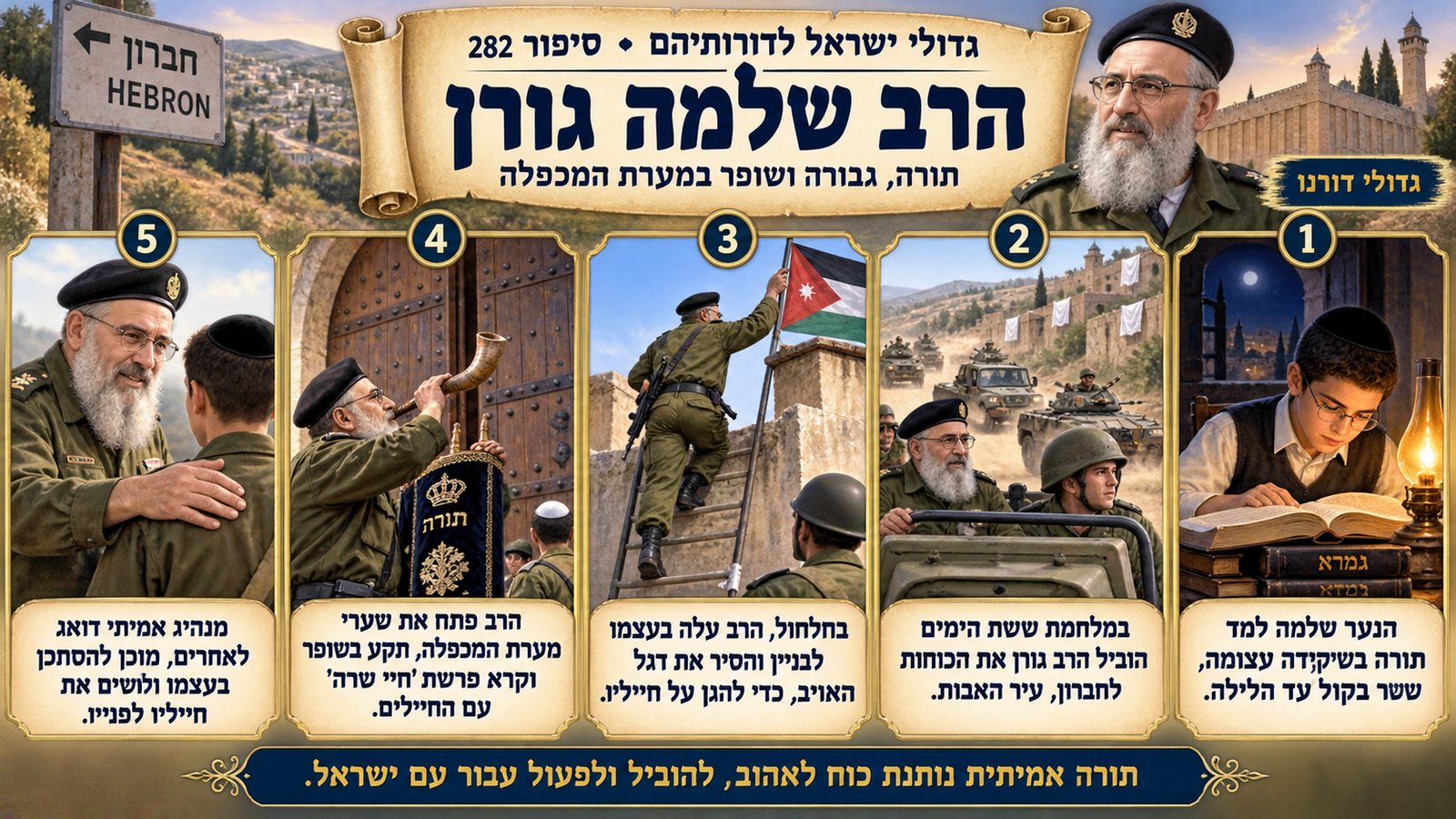 תמונת סיכום — גדולי דורנו: הרב שלמה גורן